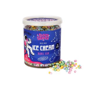 Külmkuivatatud minijäätisepallid (närimiskummi maitsega)